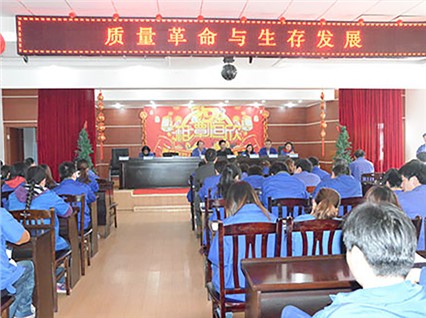 4月26日下午，公司召開“質(zhì)量革命與生存發(fā)展”大會